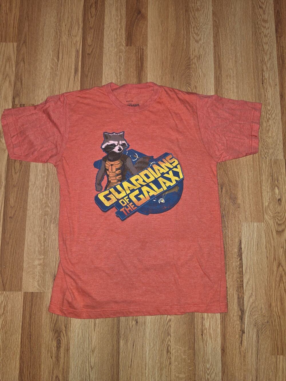 Marvel Guardians of the Galaxy Rocket Raccoon Graphic T Shirt M Red Comic Tee